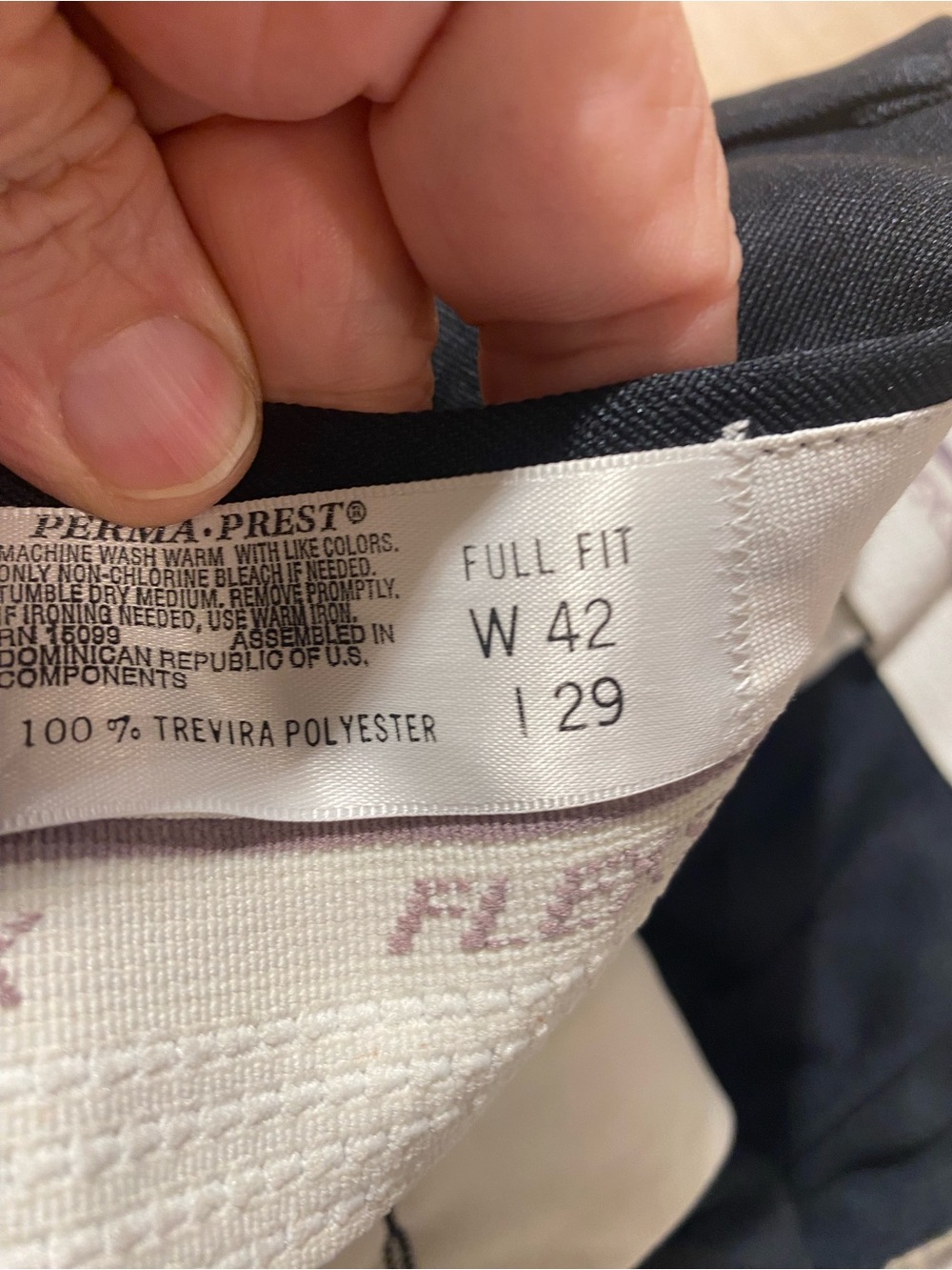 FLEXSLAX Men's Black Dress Pants 42 x 29 (SX) - Picture 5 of 9
